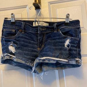 Distressed Abercrombie jean shorts size 4